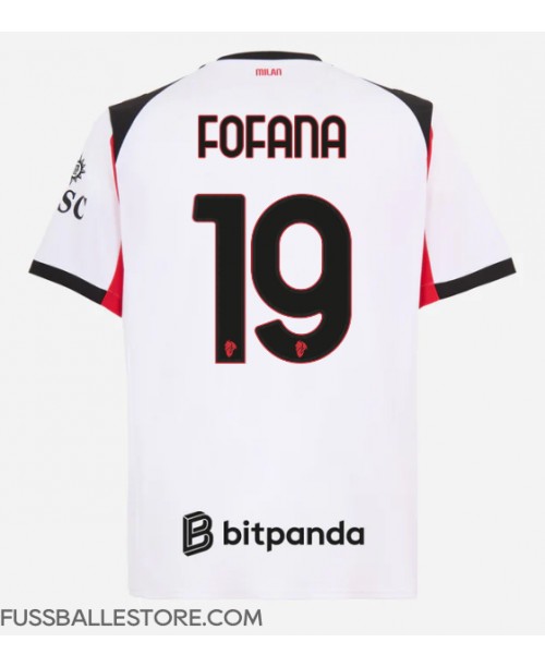 Günstige AC Milan Youssouf Fofana #19 Auswärtstrikot 2025-26 Kurzarm Günstige AC Milan Youssouf Fofana #19 Auswärtstrikot 2025-26 Kurzarm